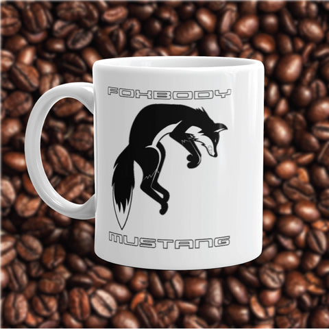 Foxbody Mustang - White glossy mug
