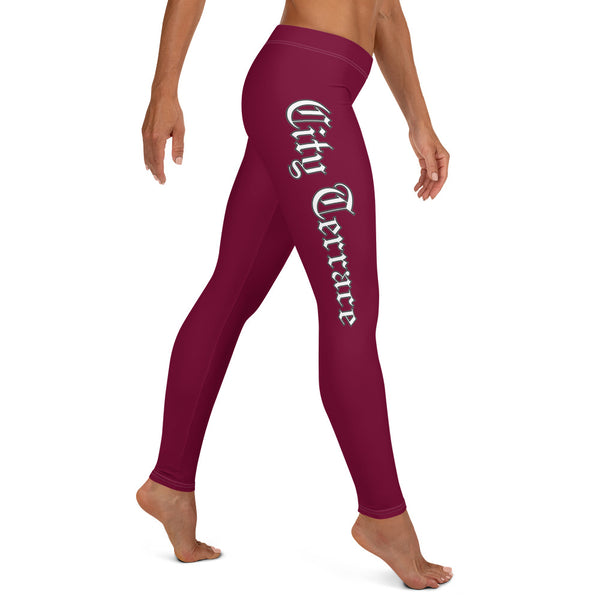 City Terrace - Leggings, Burgundy