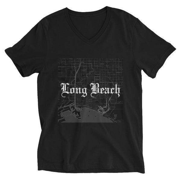 Long Beach - Unisex Short Sleeve V-Neck T-Shirt