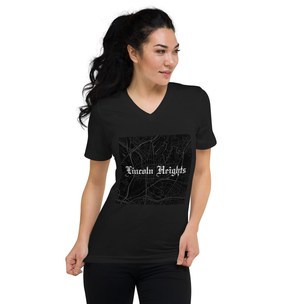 Lincoln Heights - Unisex Short Sleeve V-Neck T-Shirt