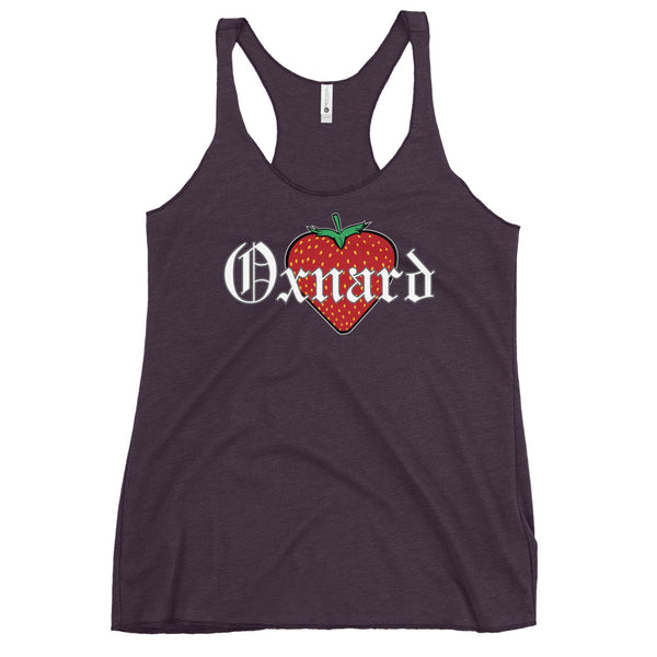 Oxnard Love (Strawberry Heart) - Women's Racerback Tank
