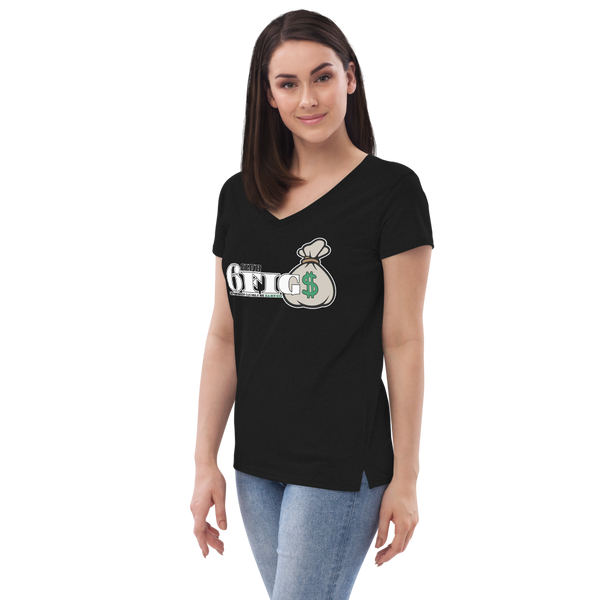 Club 6Fig$ - Women’s recycled v-neck t-shirt